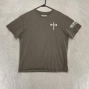 Holstrength Iron Sharpens Iron Shirt Mens Medium Green Christian Gym Tee Workout